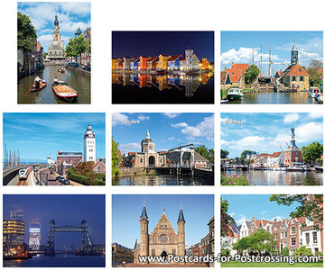 Postcard set cities