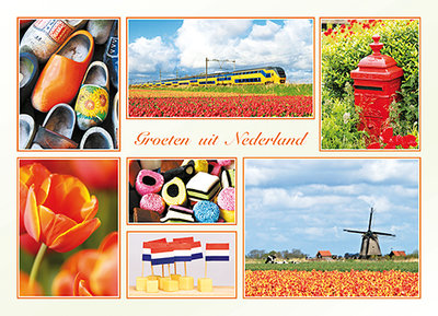 postcard groeten uit Nederland