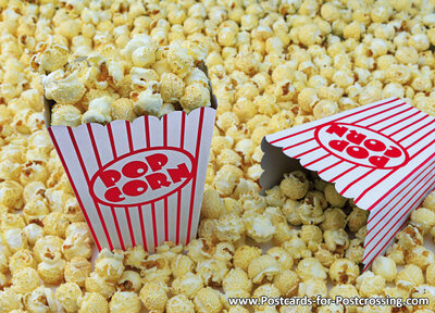 Popcorn postcard