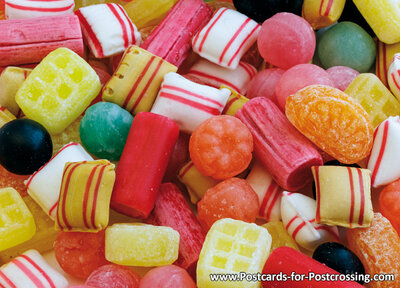 Old Dutch candy postcard