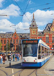 Railway postcards | Tram in Amsterdam postcard Railway postcards | Tram in Amsterdam postcard