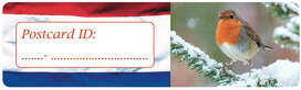 Postcrossing ID stickers | 6x Dutch Flag + robin Postcrossing ID stickers | 6x Dutch Flag + robin