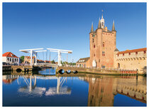 Zierikzee postcards | South harbor gate and bridge postcard Zierikzee postcards | South harbor gate and bridge postcard