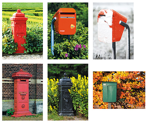 postcard set mailboxes postcard set mailboxes