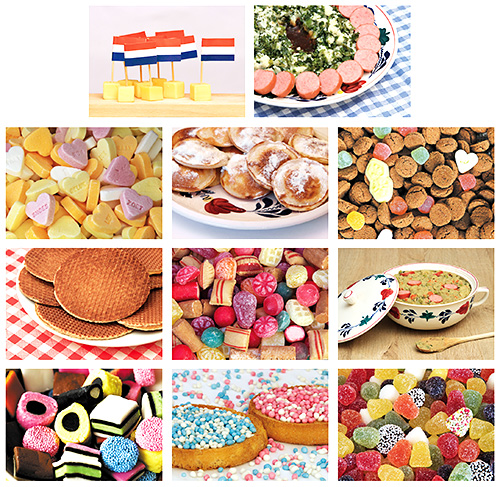 Food and candy postcardset