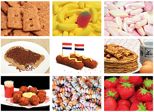 Food and candy postcardset