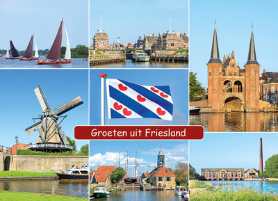 ansichtkaart groeten uit Friesland